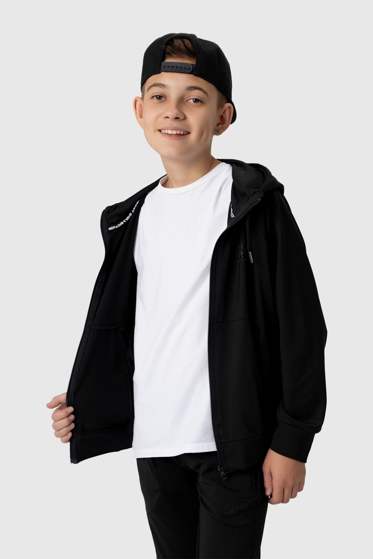 Фото Спортивний костюм (кофта, штани) для хлопчика MAGO T355 128 см Чорний (2000989918240D)