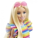 Лялька Barbie "Модниця" з брекетами у смугастій сукні HJR96 (194735094325) Фото 3 з 5