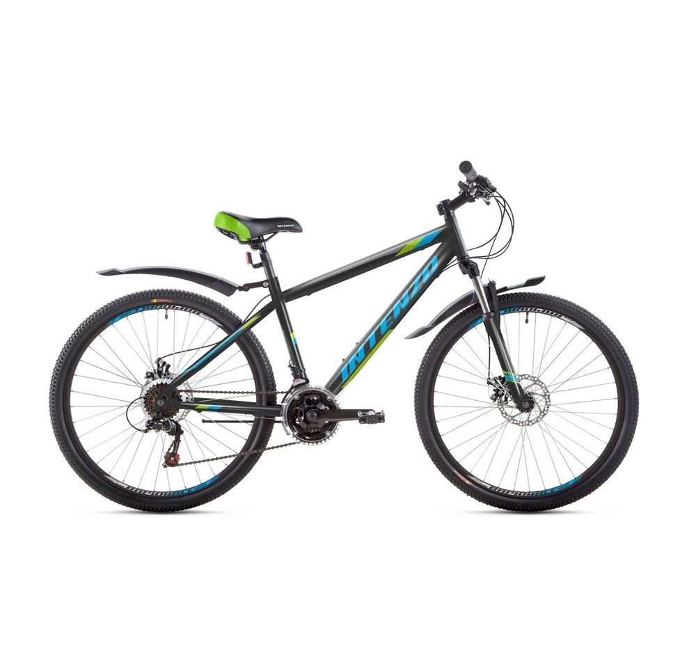 Фото Велосипед FORSAGE26 13 Черно-зеленый с синим (2000904048106)