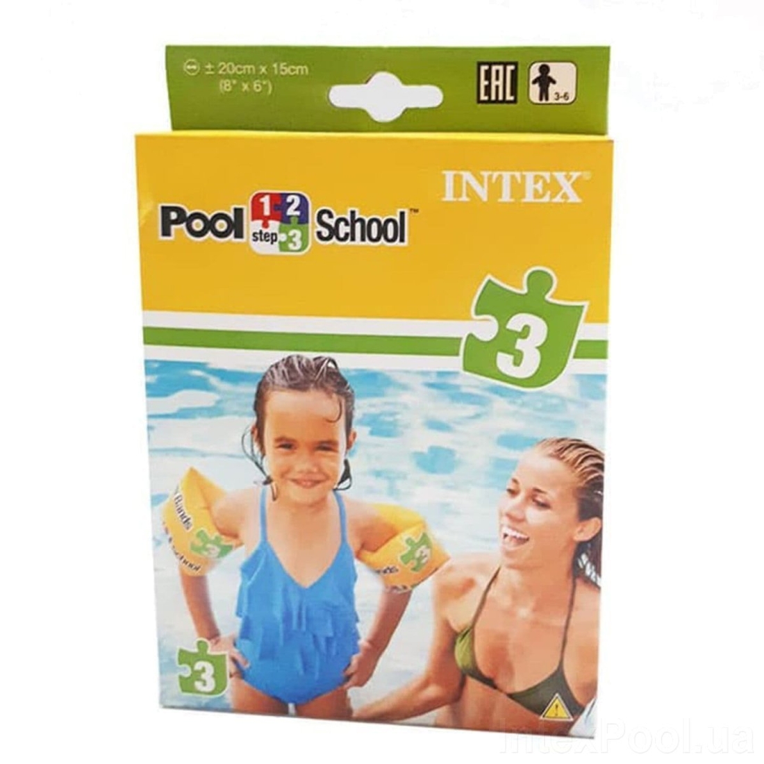 Фото Нарукавники для плавания «Pool School», серия «Школа плавания» Intex 56643 (2071490400609)
