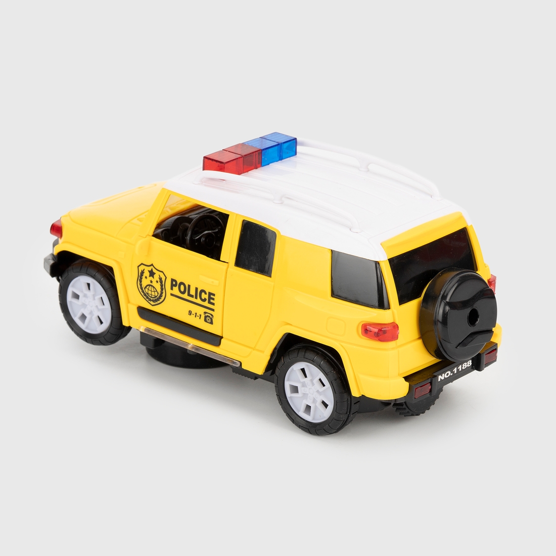 Фото Іграшкова машина "Поліція" 1188-1 зі світловими і звуковими ефектами Жовтий (2000989930822)