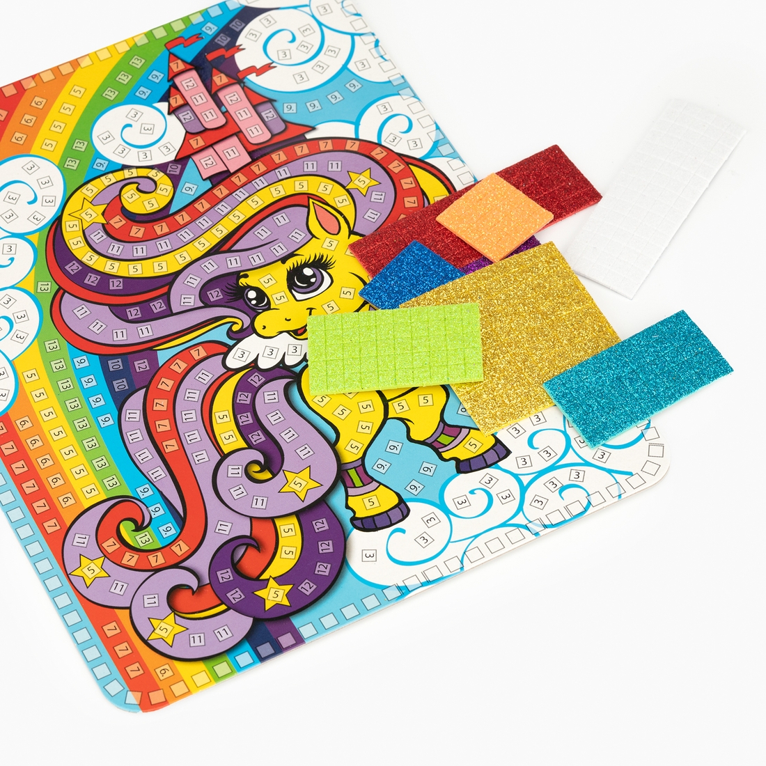 Фото Набор для творчества "Блестящая мозаика Пони" Danko Toys БМ-02-04 Разноцветный (2000989845324)