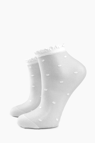 Фото Шкарпетки для дівчинки, One Size Горох Білий (2000904389230A)