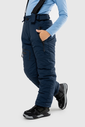 Фото Штаны на шлейках для мальчика EN102 140 см Синий (2000989593638W)