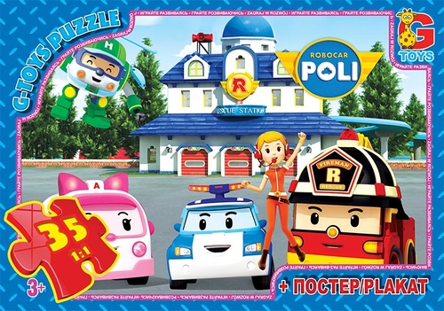Пазли ТМ "G-Toys" із серії "Робокар Поллі" TR067445 (4824687635906)