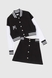 Костюм для девочки (бомбер+юбка) DINOMIN 5056 164 см Черный (2000990280091D) Фото 9 из 19