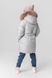 Куртка зимова для дівчинки J-09 104 см Сірий (2000989630821W) Фото 3 з 25