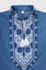 Сорочка з вишивкою для хлопчика КОЗАЧЕК МИКОЛА 146 см Джинсовий (2000990148650D) Фото 10 з 13