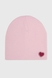 Шапка для девочки Kraft Сердце Розовый (2000990454126D) Фото 2 из 5