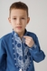 Сорочка з вишивкою для хлопчика КОЗАЧЕК МИКОЛА 146 см Джинсовий (2000990148650D) Фото 2 з 13