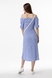 Сукня з візерунком жіноча Poncik 23058 XL Синій (2000989721666S) Фото 2 з 9