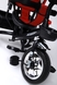 Велосипед 3-х колесный с капором, родительская ручка CBI6162 Красный (2000989529286) Фото 7 из 9