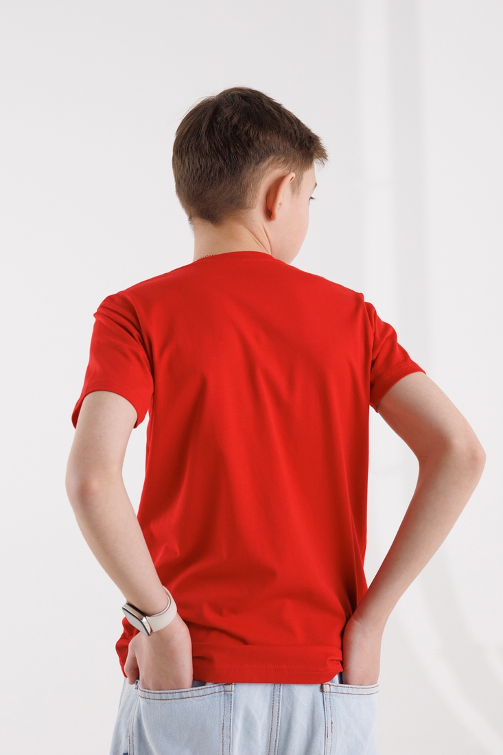 Фото Футболка с принтом для мальчика Ecrin 9235 158 см Красный (2000990631848S)