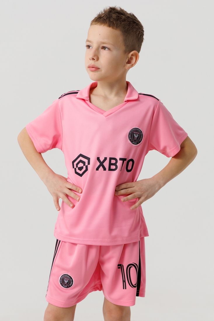 Фото Футбольна форма для хлопчика BLD INTER MESSI 152 см Рожевий (2000990367495A)