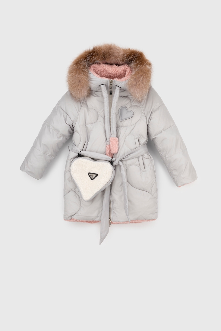 Фото Куртка зимняя для девочки J-09 98 см Серый (2000989630814W)