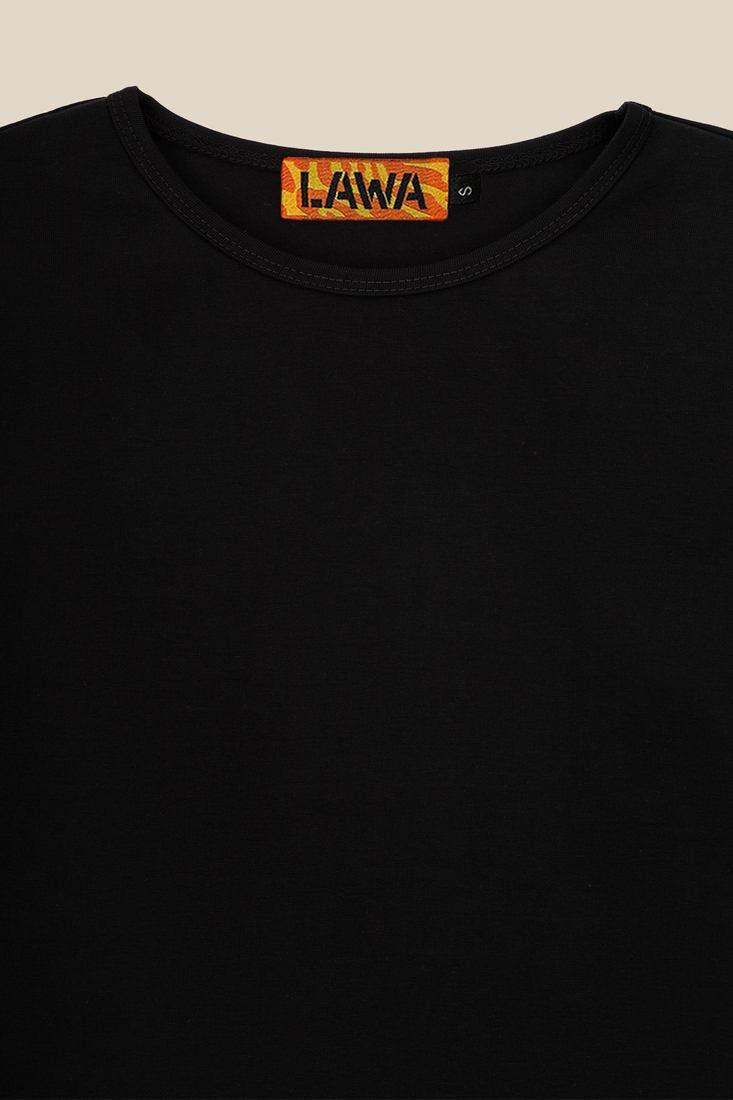 Фото Лонгслів однотонний жіночий LAWA WBC02348 2XL Чорний (2000990202352D)(LW)