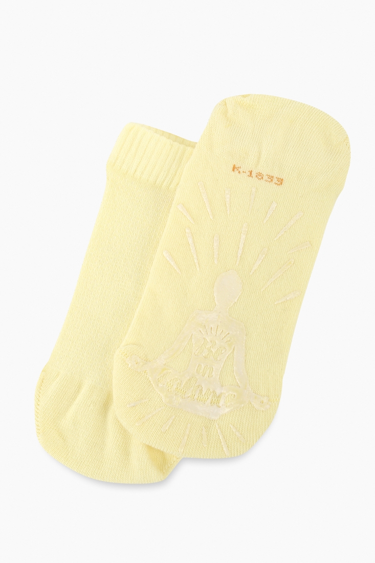 Фото Шкарпетки жіночі для йоги PierLone K-1833 35-40 Жовтий (2000989511793A)