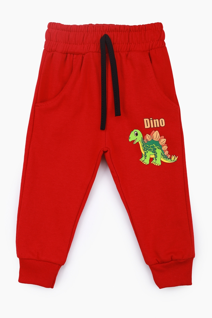 Фото Спортивні штани еврозима з принтом для хлопчика Atabey 4168.0 104 см Червоний (2000989496250D)