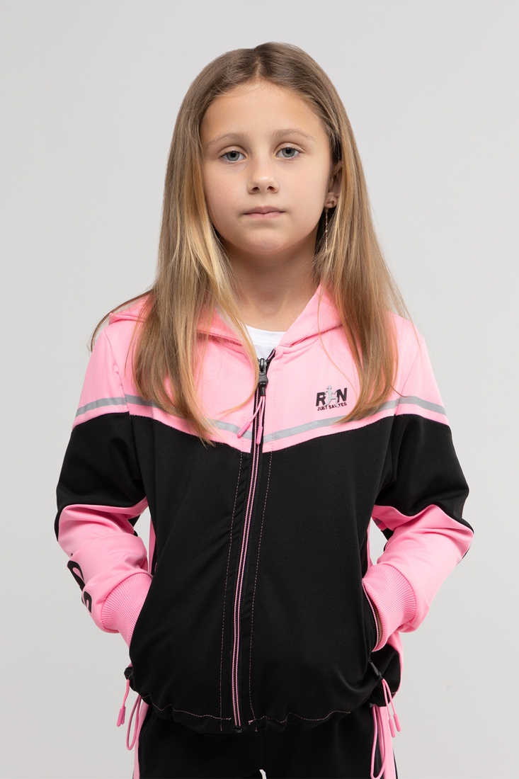 Фото Спортивний костюм для дівчинки S&D 6775 кофта + штани 146 см Рожевий (2000989917618D)