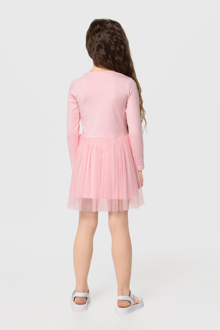 Фото Сукня з принтом для дівчинки Pop Fashion 7343 98 см Рожевий (2000990249111D)