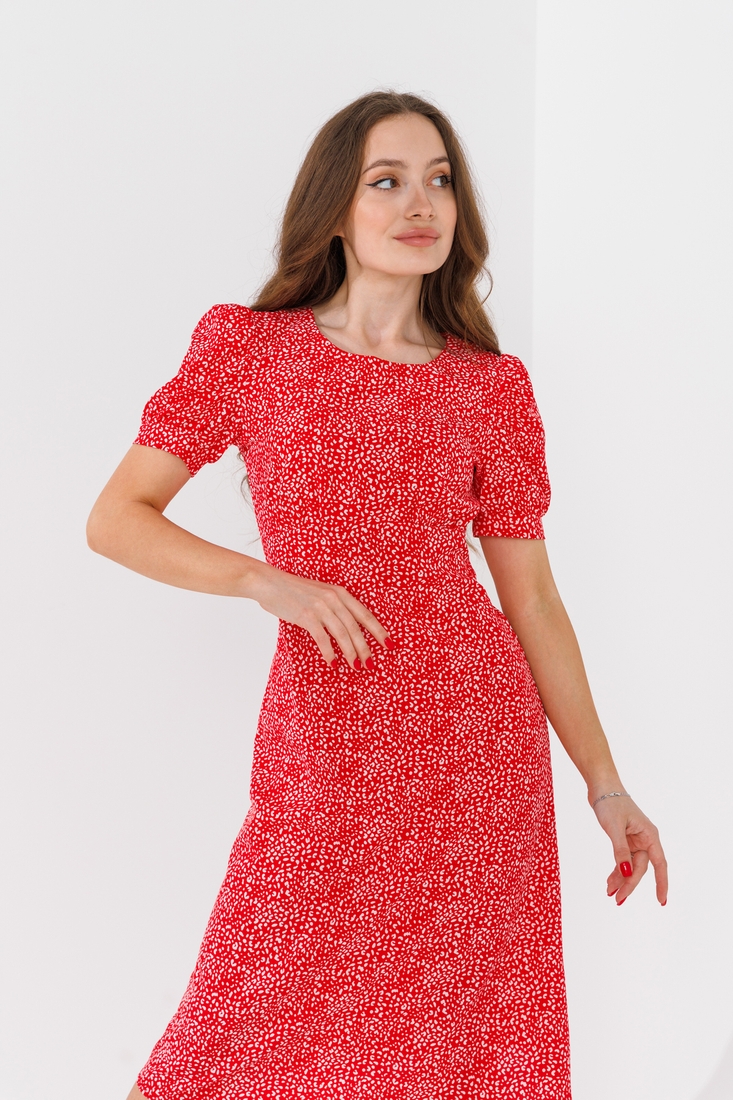 Фото Платье с узором женское LAWA WTC02319 2XL Красный (2000990632180S)