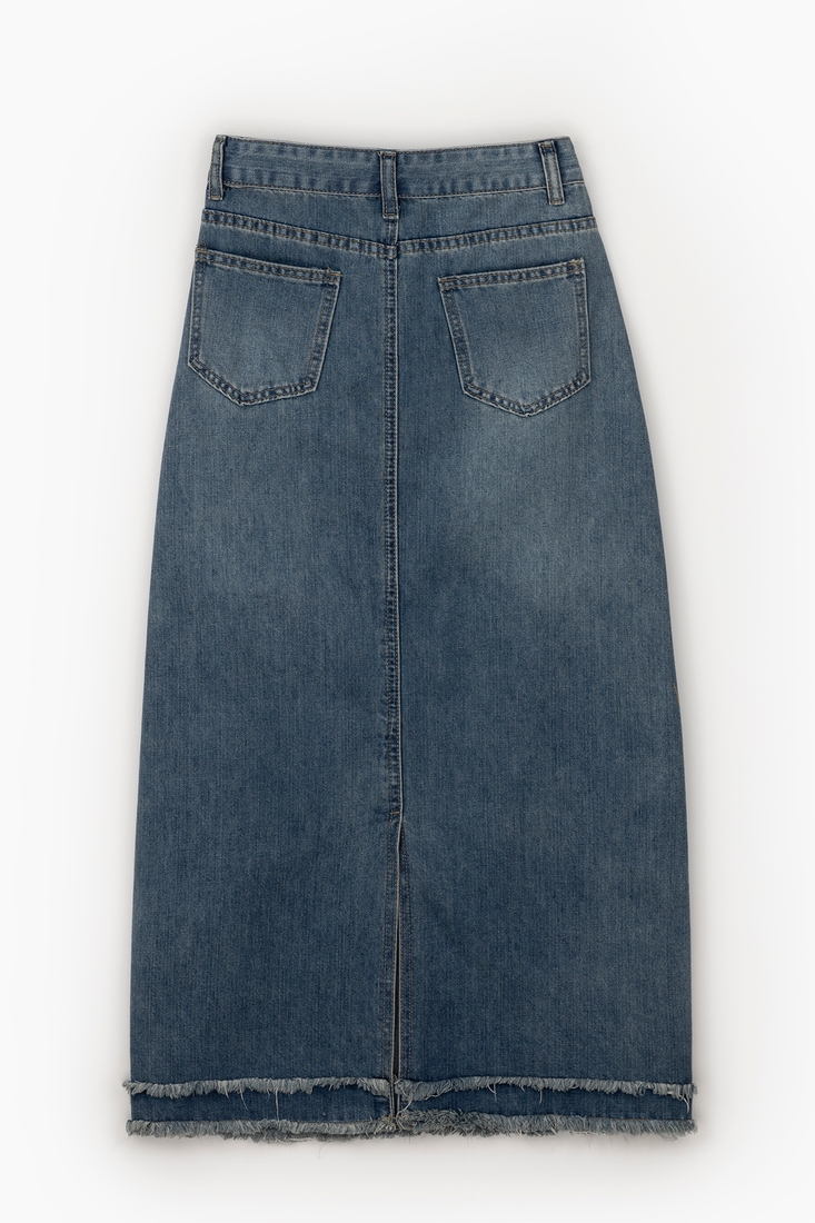 Фото Спідниця джинсова жіноча W23-35 M Синій (2000989543244D)