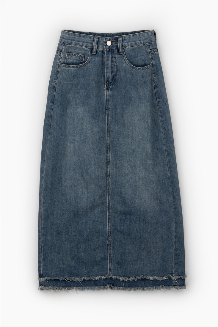 Фото Спідниця джинсова жіноча W23-35 M Синій (2000989543244D)