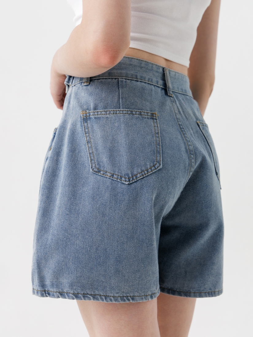 Фото Шорты джинсовые женские 555 2XL Синий (2000990377210S)