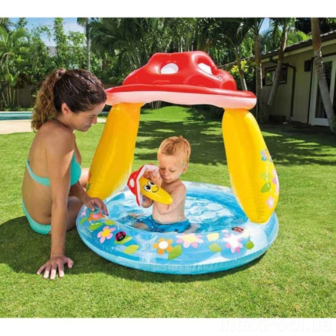 Фото Дитячий надувний басейн Intex «Грибочок» (57114) (2400559704011)
