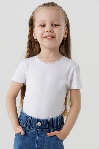 Фото Белье - футболка для девочки OZKAN 42781 3-4 года Белый (2000989151227А)