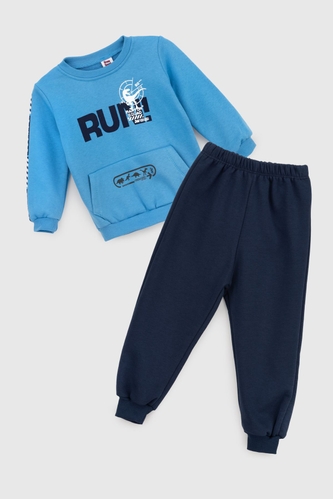 Фото Костюм (свитшот+штаны) для мальчика Pitiki 675 110 см Синий (2000990047007W)