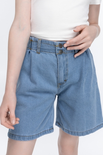 Фото Шорти джинсові для дівчинки Cemix 2818-3 170 см Блакитний (2000989648246S)