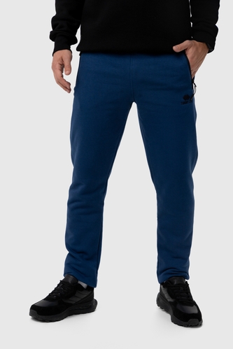 Фото Спортивні штани однотонні прямі чоловічі Tommy life 84842 M Синій (2000990184559W)