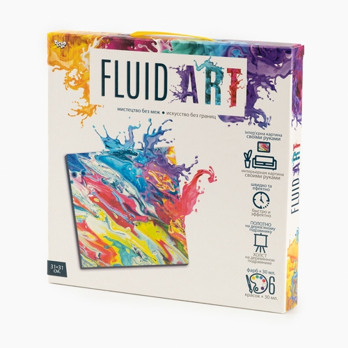Фото Креативное творчество "Fluid ART" Danko Toys FA-01-04 Разноцветный (2000989845157)