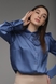Блуза жіноча Sateen 865-2004 XL Синій (2000989370314D) Фото 4 з 13