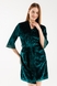 Комплект халат+пижама женский Nicoletta 87130 S Зеленый (2000990388964А) Фото 5 из 29