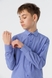 Сорочка з візерунком для хлопчика Deniz 606 146 см Блакитний (2000990524829D) Фото 3 з 12