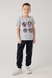 Спортивні штани з принтом для хлопчика 606 140 см Чорний (2000990430267D) Фото 2 з 11