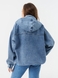 Куртка джинсова жіноча Zeo Basic 3640 XL Блакитний (2000990405968D) Фото 6 з 12