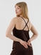 Платье однотонное женское LAWA WTC02367 XL Темно-коричневый (2000990542090S) Фото 6 из 15