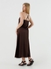 Платье однотонное женское LAWA WTC02367 XL Темно-коричневый (2000990542090S) Фото 3 из 15