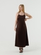 Сукня однотонна жіноча LAWA WTC02367 XS Темно-коричневий (2000990542052S) Фото 1 з 15