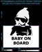 Фото Наклейка Baby on Board (англ. Язык), черная, для твердых поверхностей. (2735803921808A)