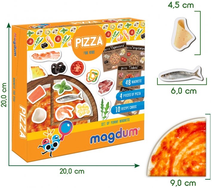 Фото Набір магнітів Baby puzzle "Pizza" ML4031-27 EN (4820215153362)