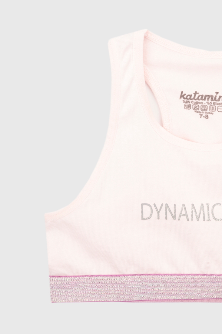 Фото Комплект белья топ+трусы для девочки Katomino K128377 122-128 см Розовый (2000990444714A)