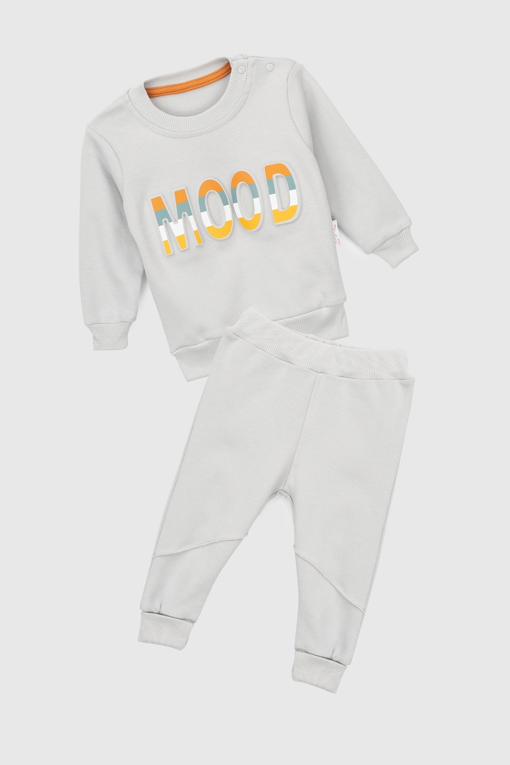 Фото Костюм (світшот+штани) для хлопчика Beyaz Bebek 2151 92 см Сірий (2000990302106D)