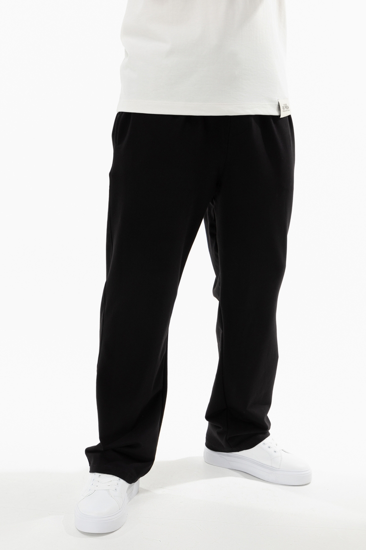Фото Спортивні штани прямі чоловічі Breezy 23203008 S Чорний (2000989595656D)