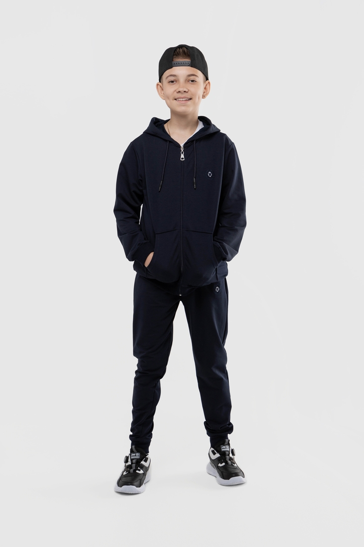 Фото Спортивний костюм для хлопчика Winka 2040 кофта + штани 128 см Темно-синій (2000989904229D)