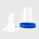 Соска силиконовая круглая Lindo Pk 051/L для бутылочек со стандартным горлом Синий (2000901469942) Фото 3 из 3