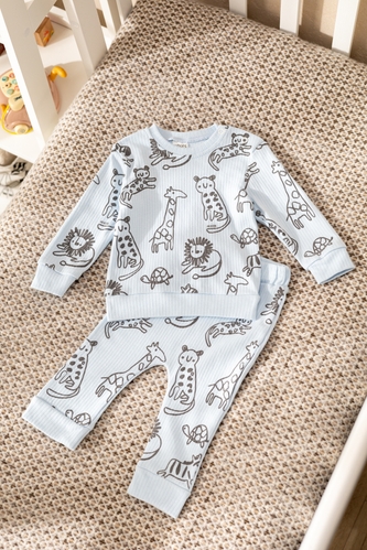 Фото Костюм (світшот+штани) для хлопчика Baby Show 0004 86 см Блакитний (2000990338624D)